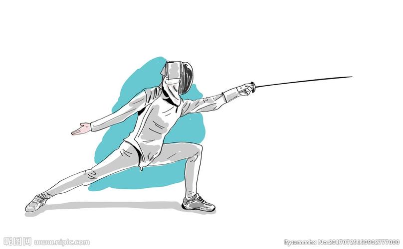击剑运动员图片