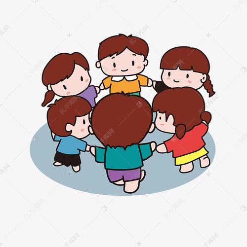 小朋友手拉手做游戏