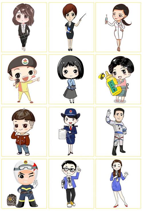 真人照片萌q版头像手绘卡通人物形象logo设计gif表情包设计定制作