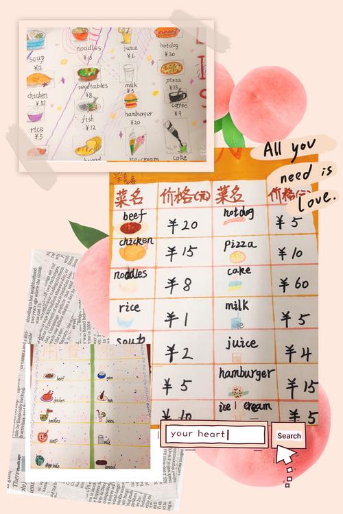 【西安经开第十三小学 】美食的诱惑 ——精美英文菜单制作活动