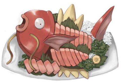 最好吃的应该是鲤鱼王刺身!