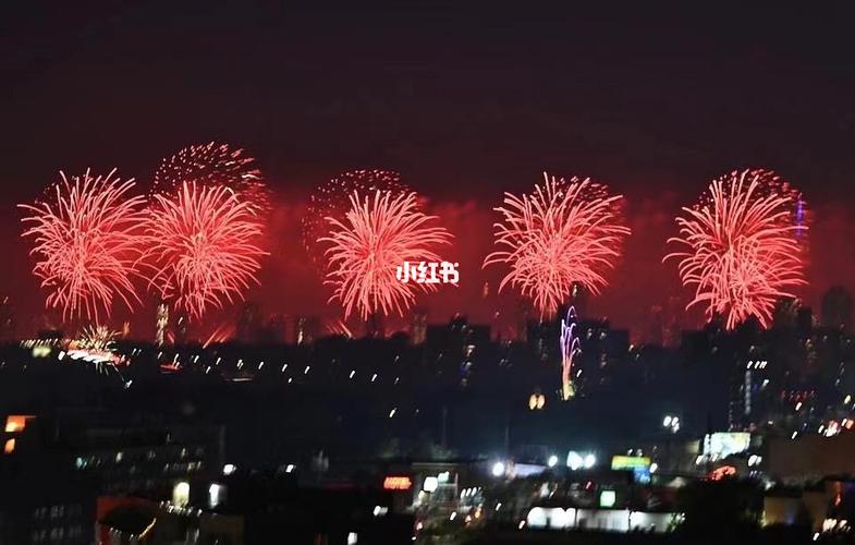 美国独立日的烟花_烟花_时代少年团_美国国庆节_生活记录_中外生活
