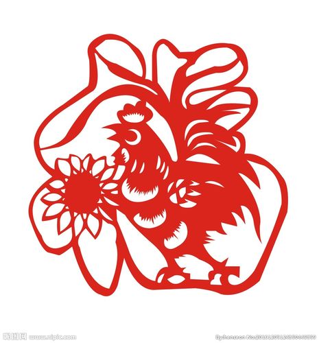 剪纸鸡图片