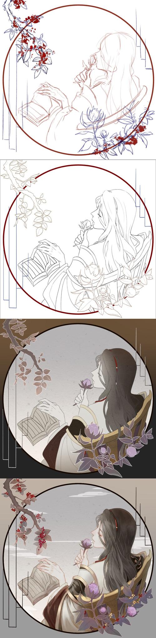 画了屠苏酒,祝大家身体健康