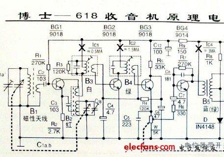 博士618收音机电路图