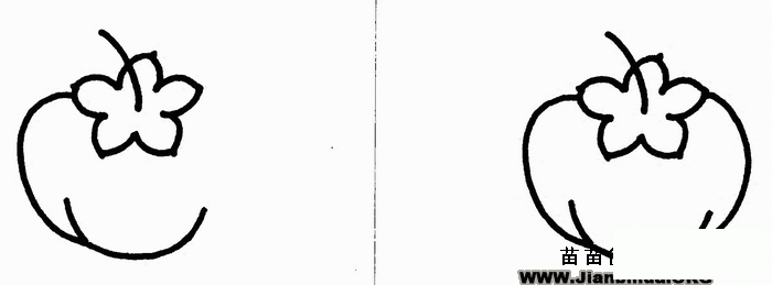 柿子简笔画教程