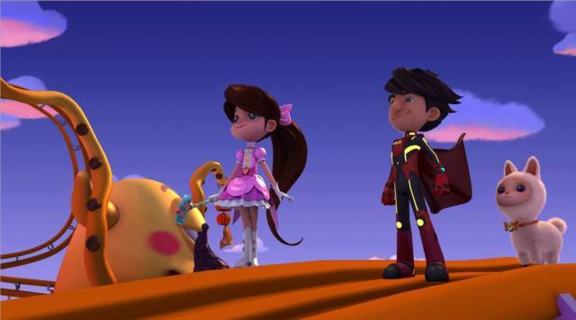 梦境守护者小美的简笔画