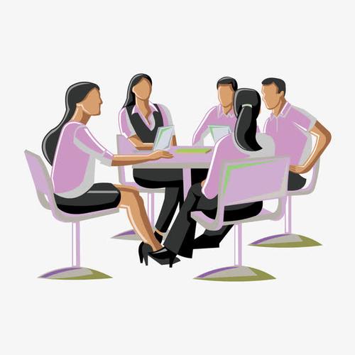 矢量商务公司开会免抠素材免费下载_觅元素51yuansu.com