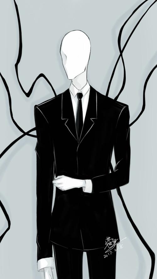 slender man 自己指绘的