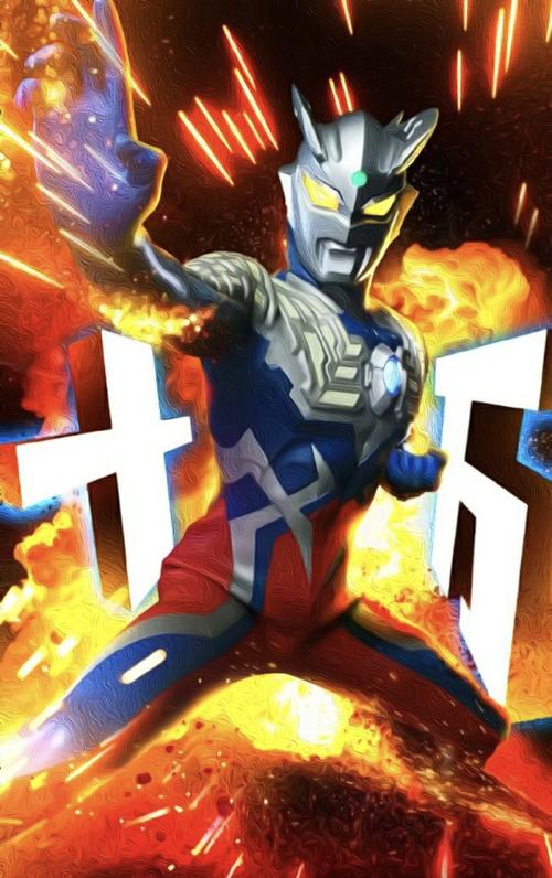 赛罗奥特曼油画