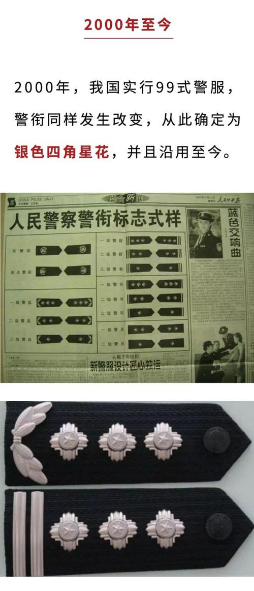 冷知识99式警服警衔肩章的秘密
