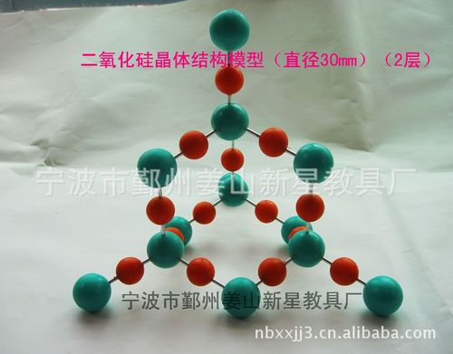 晶体结构模型-二氧化硅模型(2层)硅原子直径30mm