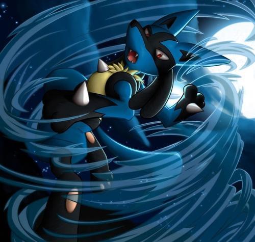 超级路卡利欧的简笔画