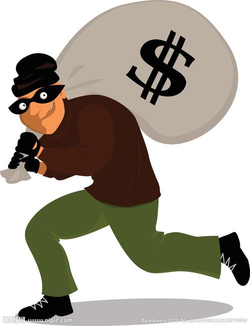盗贼小偷坏蛋矢量图__卡通设计_广告设计_矢量图库_昵