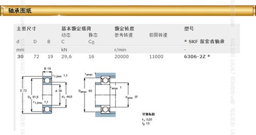 强力推荐 进口skf 6306-2z 深沟球轴承 高速电机零类轴承