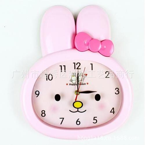 客厅卧室壁钟 时尚兔子静音时钟批发】价格,厂家,图片,其他钟表,广州