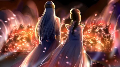 秦时明月同人古风壁纸:卫练的背影让人心疼,这样的雪高好唯美