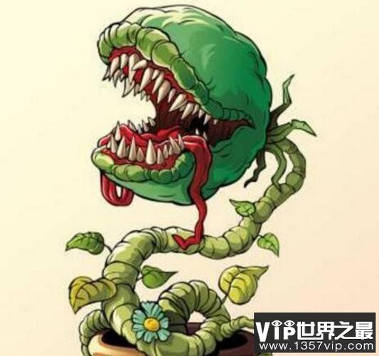 食人花真的会吃人吗,一嘴的牙齿专门吃人的植物