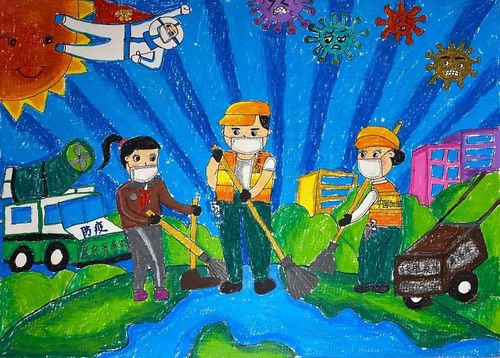 最美劳动者,孩子们有"画"说