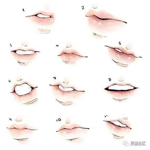 【绘画素材】一些偏写实厚涂风的人物嘴唇画法参考!