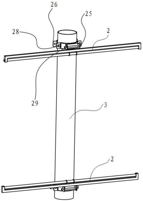 一种道旗抱箍安装结构的制作方法