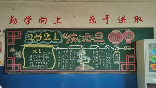 其它 庆元旦 迎新年———花厅小学迎元旦主题黑板报