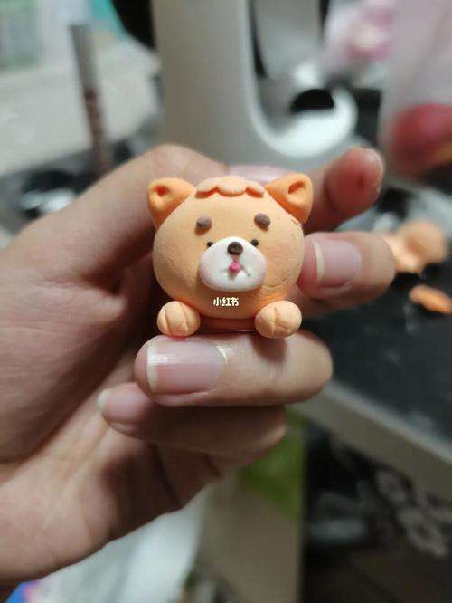 超轻粘土～憨狗狗_粘土_狗狗_超轻粘土_兴趣爱好_手工
