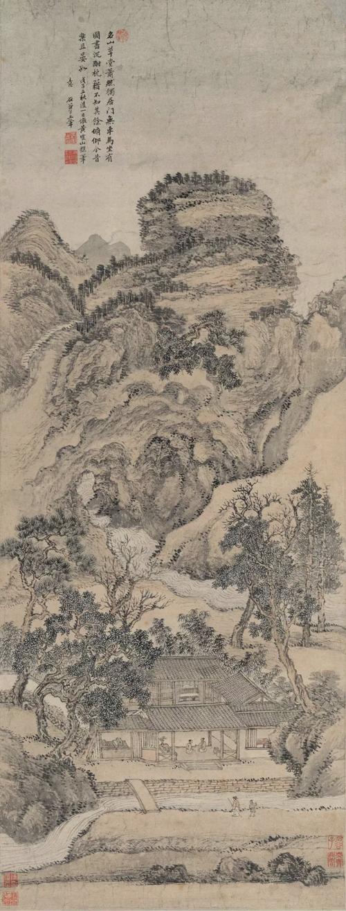 清代书画巨匠王翚的山水画