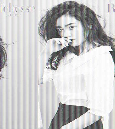 张天爱3月写真大片长卷发凌乱不羁冷艳动人