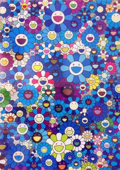 村上隆限量签名版画 ""an homage to ikb, 1957 c" 年代2011版
