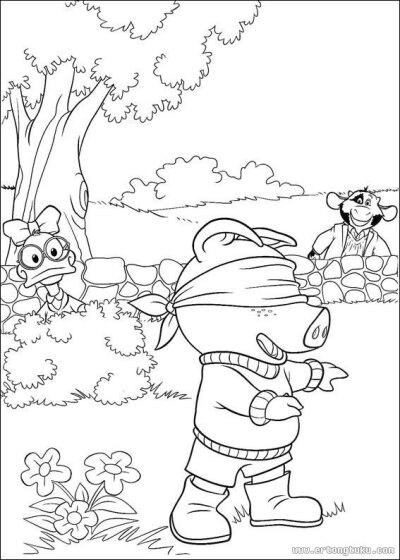 春天情景画简笔画