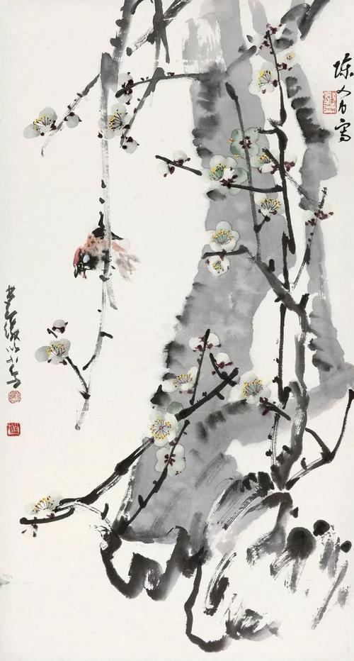 国画名家陈人力花鸟画作品欣赏!