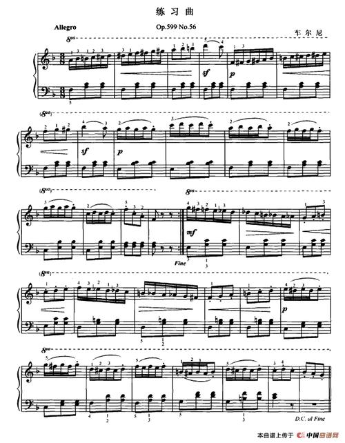车尔尼练习曲(op.599 no.56)