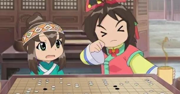 甜心格格:丝丝和双双来到棋社,不料柔柔他们已经开始