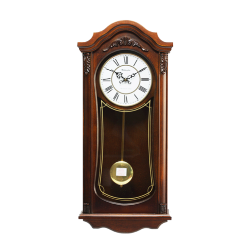 时钟复古典木制欧式石英钟表音乐静音整点报时挂钟客厅 威灵顿