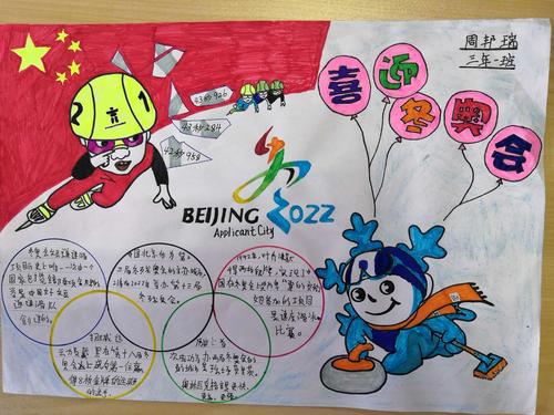 牵手冬奥主题活动 写美篇 拿起画笔 描绘冬奥 雪地球,冰壶比赛 妙趣