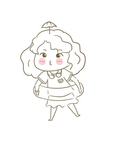 漂亮的美女简笔画集