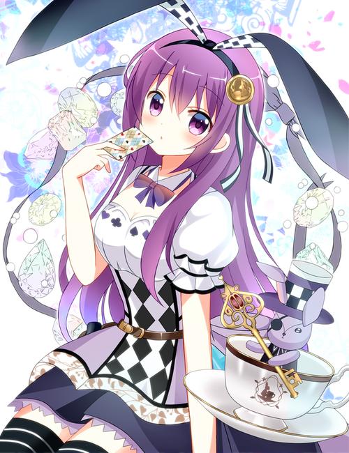 精选日本次元动漫里兔耳娘形象的插画壁纸,喜欢的就收藏了