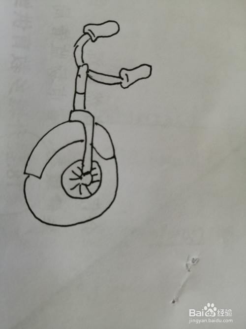 简笔画儿童自行车怎么画