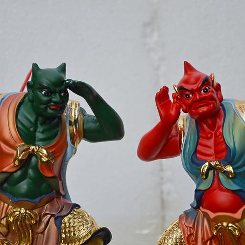 千里眼顺风耳神像门神妈祖左右护法像道教神像居家供奉工艺品摆件