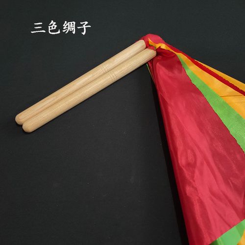 椿木鼓棒实木鼓槌送红绸子大鼓堂鼓红鼓战鼓圆棍武术表演演出道具