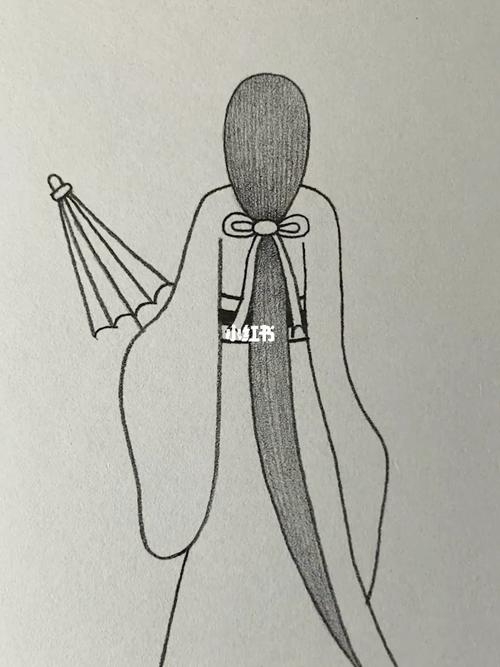 古风人物背影简笔画 快画起来吧!_简笔画_古风_绘画_画画_文化_绘画