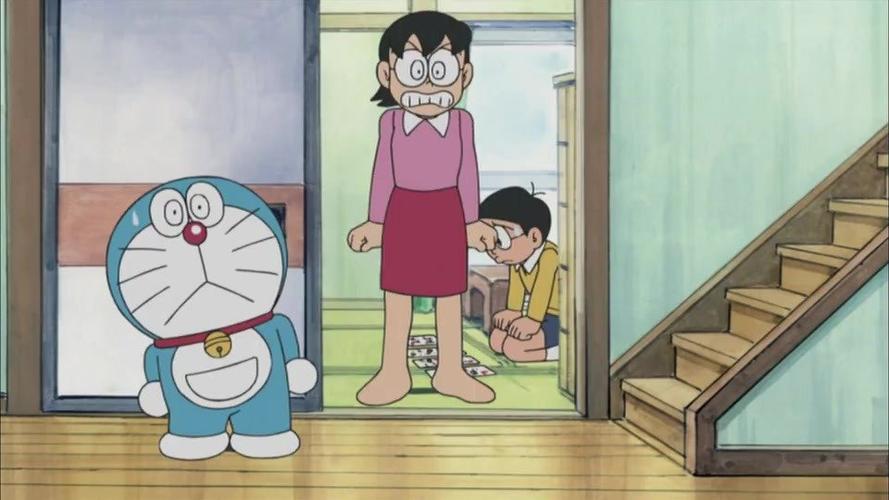 哆啦a梦:大雄真是没用,妈妈和哆啦a梦都被他气走了,这孩子真坏!