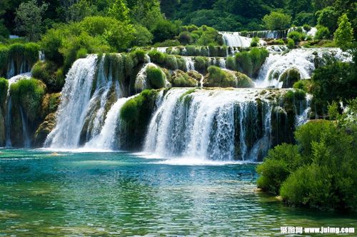 图片素材 自然风景 美丽河流瀑布景色