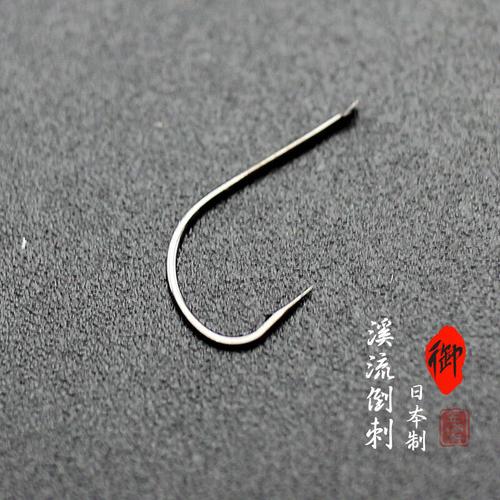 日本进口溪流鱼钩批发 溪流有倒刺鱼钩套装 金色钓鱼钩 鲫鱼钩 鲤鱼钩