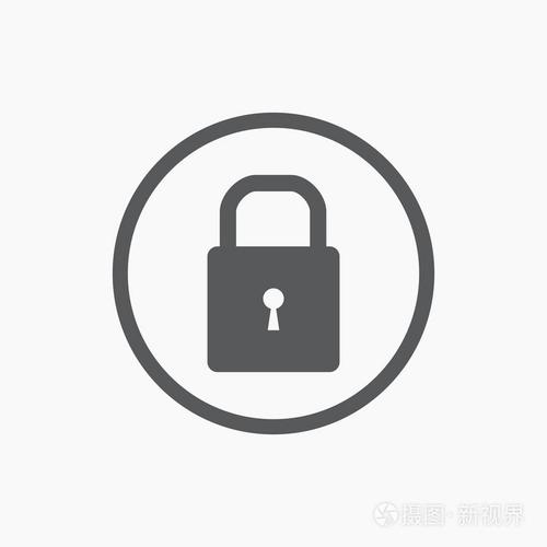 在白色背景上的锁状图标