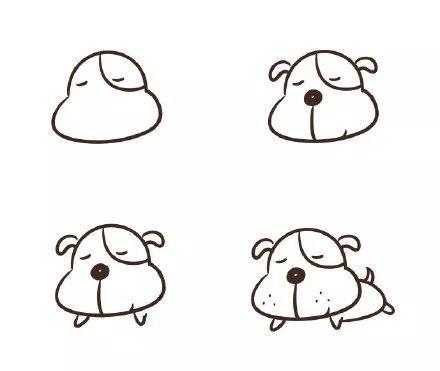 狗年到九种可爱又简单的狗狗简笔画袭来