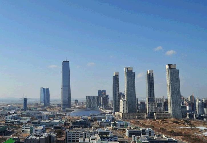 高清韩国最高大楼仁川竣工高305米历时8年耗资5000亿组图