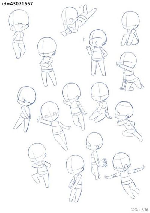 q版人物动作-花瓣网|陪你做生活的设计师 | q版动漫