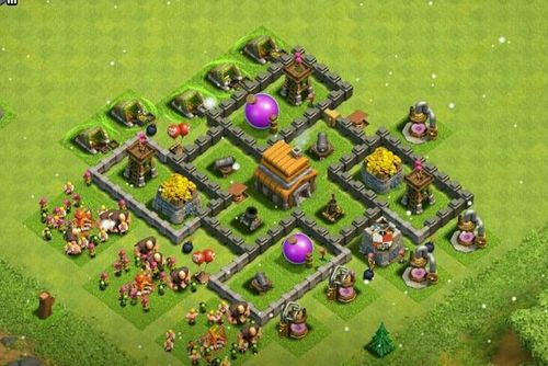 部落冲突5本风车阵大全 coc五本防御阵型_9号资讯